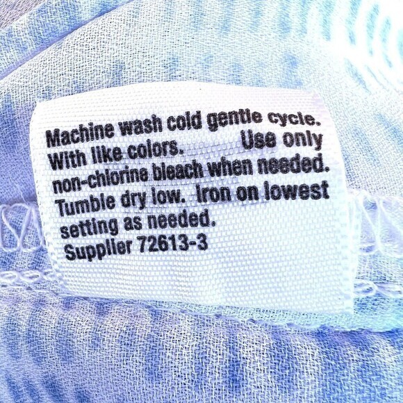 A.N.A A NEW APPROACH Blouse Top Size XS Sleeveless Tunic‎ White/Light Blue - Picture 13 of 14